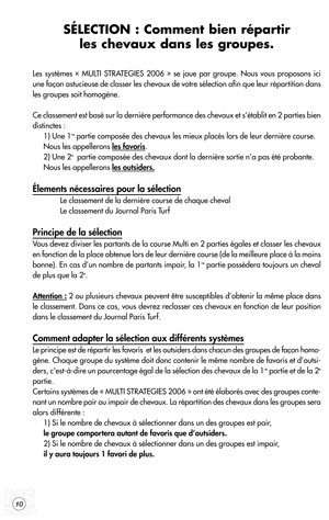 multi strategies systemes et selection