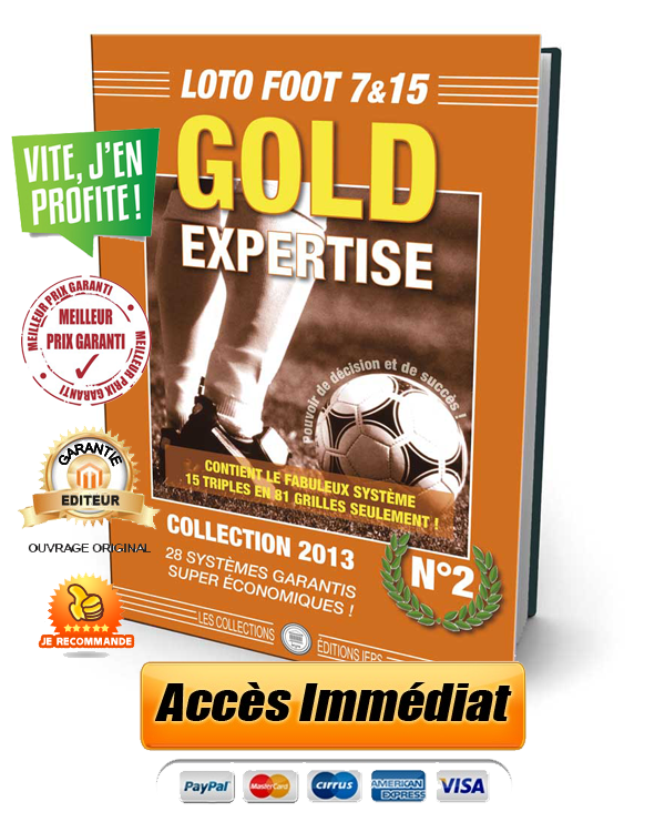 Offrez-vous Loto Foot Gold Expertise, trs bon rapport qualit/prix